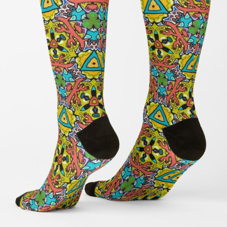 Super soft and stretchy knit crew socks